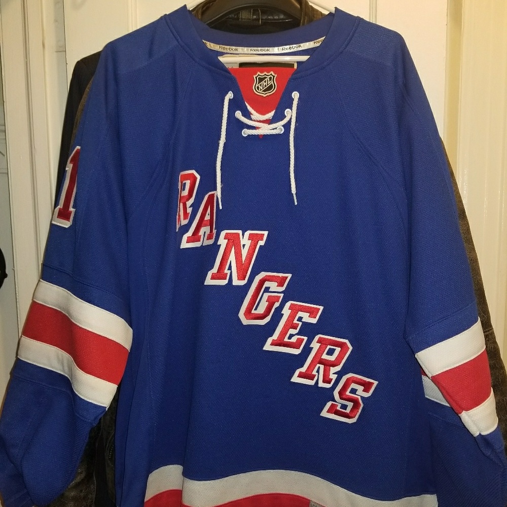 New York Rangers Home Blue Rick Nash Jersey Large